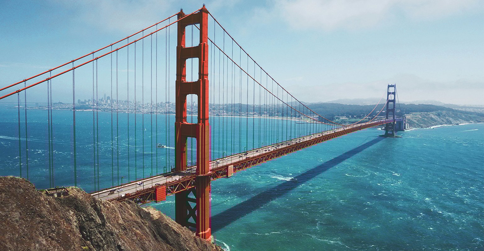 Bridge and sea