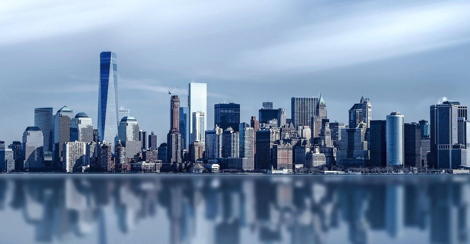 City building scape without haziness