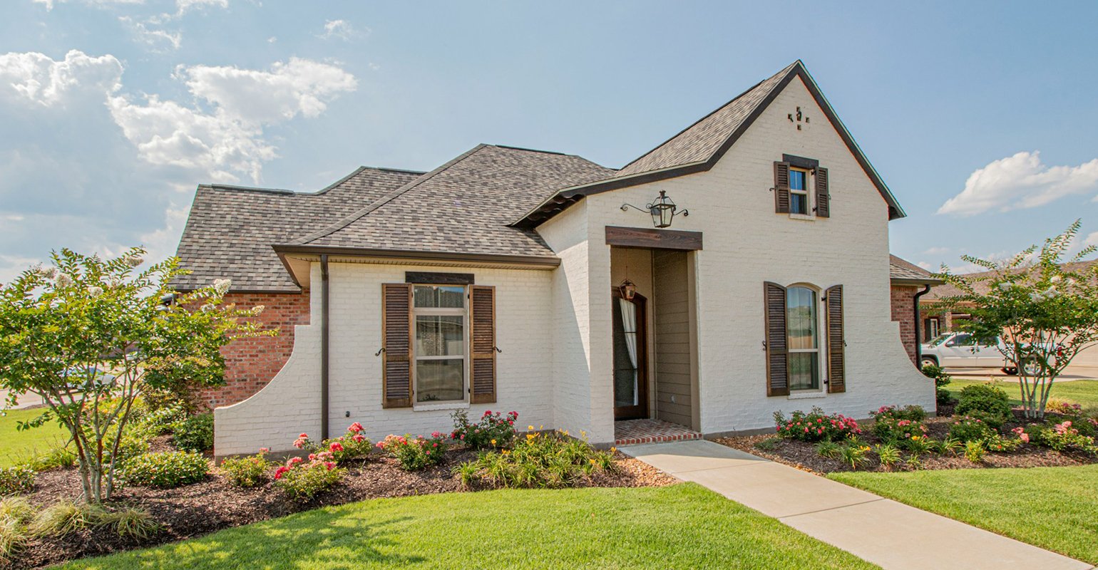 House and grass